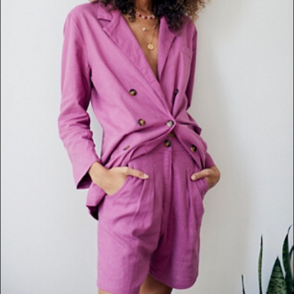 NWT Jen’s Pirate Booty Blossom Short Suit Blazer M Z118-3 - Picture 2 of 2